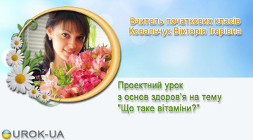 Вчитель початкових класів Ковальчук Вікторія Ігорівна