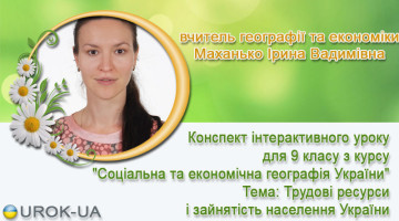 вчитель географії та економіки Маханько Ірина Вадимівна